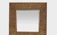 15 Collection of Gold Square Oversized Wall Mirrors