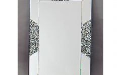 Rectangle Pewter Beveled Wall Mirrors