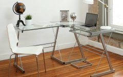 15 Ideas of Metal and Glass Work Station Desks