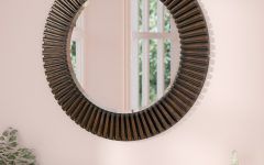 Round Eclectic Accent Mirrors