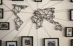 20 Collection of World Map Wall Art