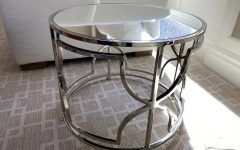 Polished Chrome Round Cocktail Tables