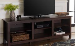 2024 Popular Woven Paths Open Storage Tv Stands with Multiple Finishes